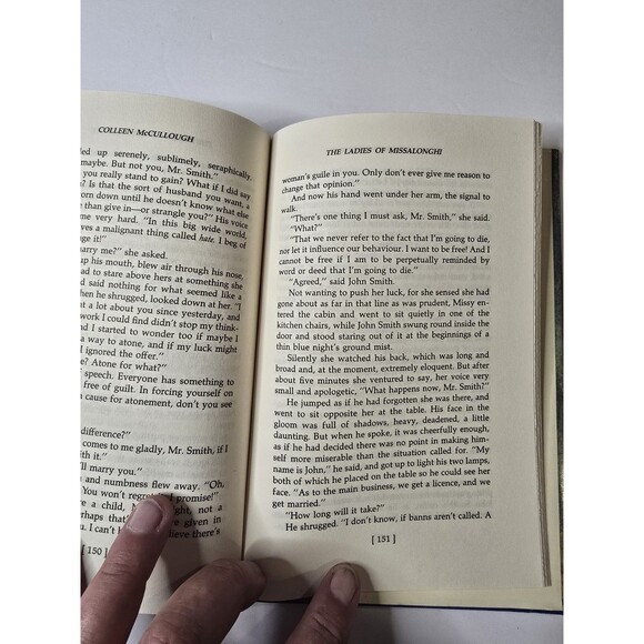 The Ladies of Missalonghi by Colleen McCullough 1987 - Great Condition - Picture 2 of 10